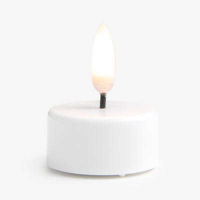 Nordic White Lux Flameless Tea Light Candle Lite