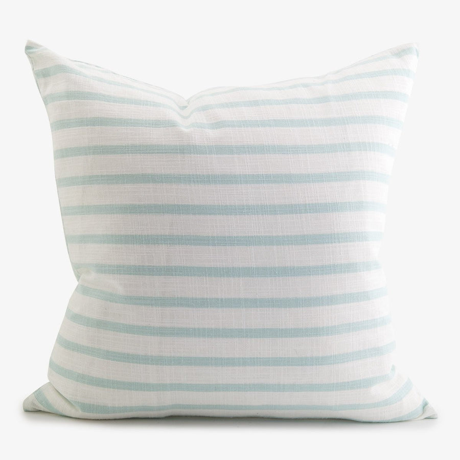 Palm & Stripe Cushion Aqua Cover Only Stripe