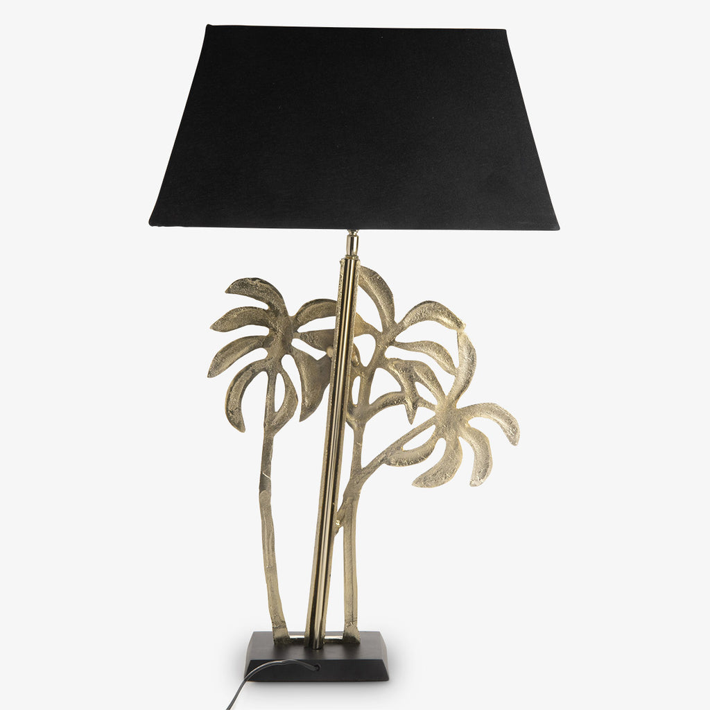 Palm Tree Triple Lamp Gold