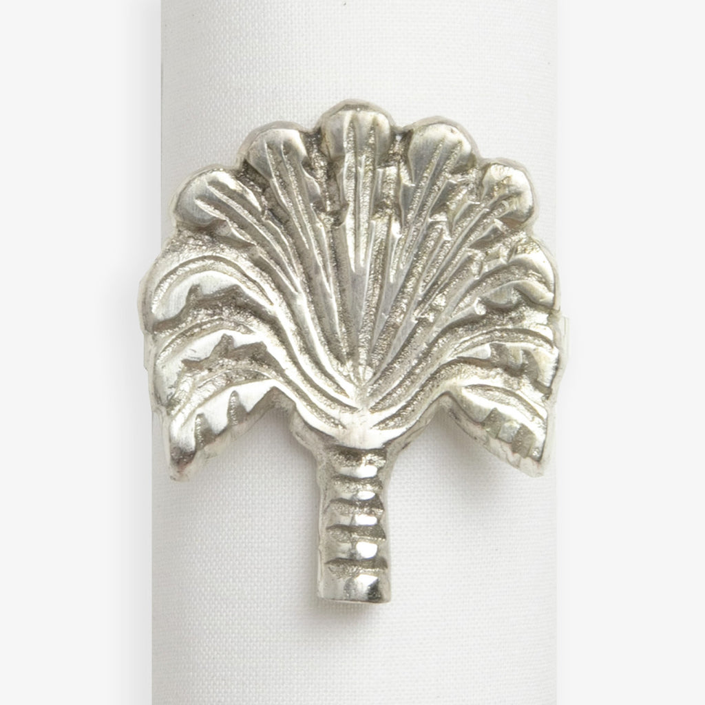 Palm Napkin Ring Silver