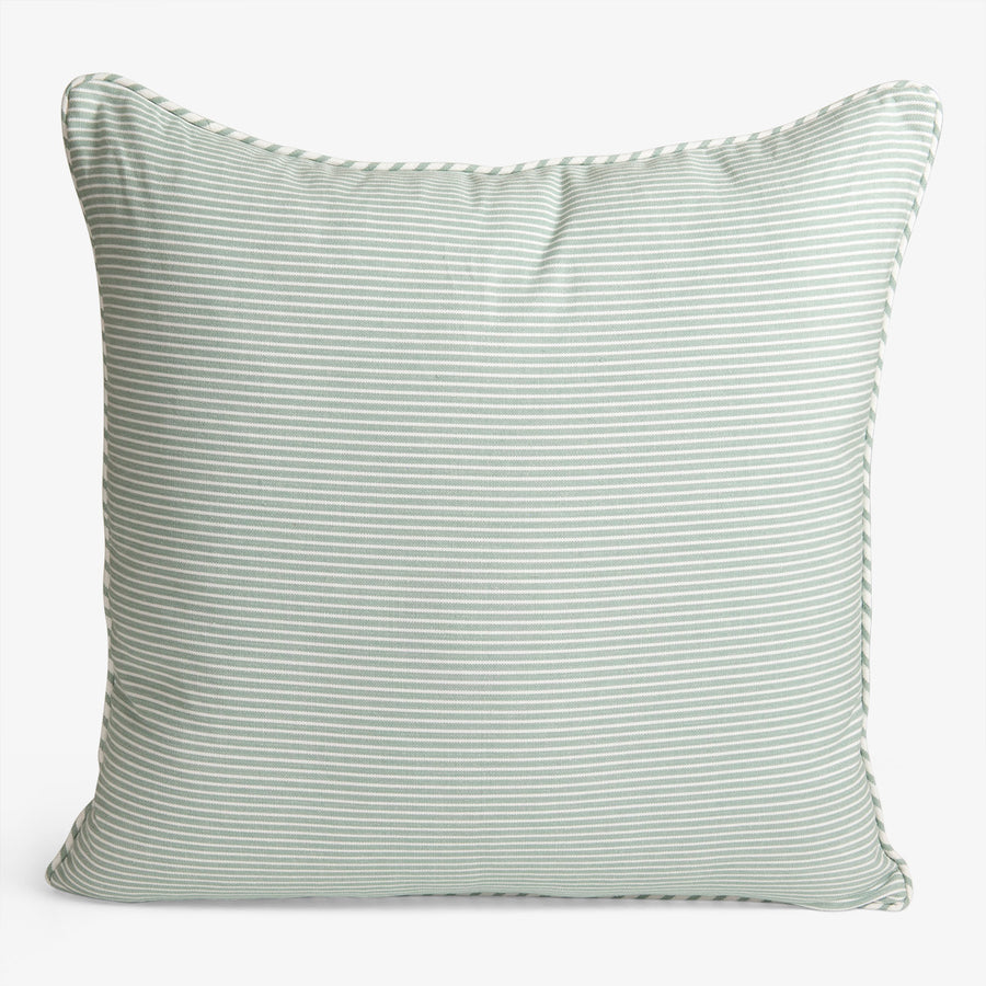 Pinstripe Cushion Aqua 50 x 50cm