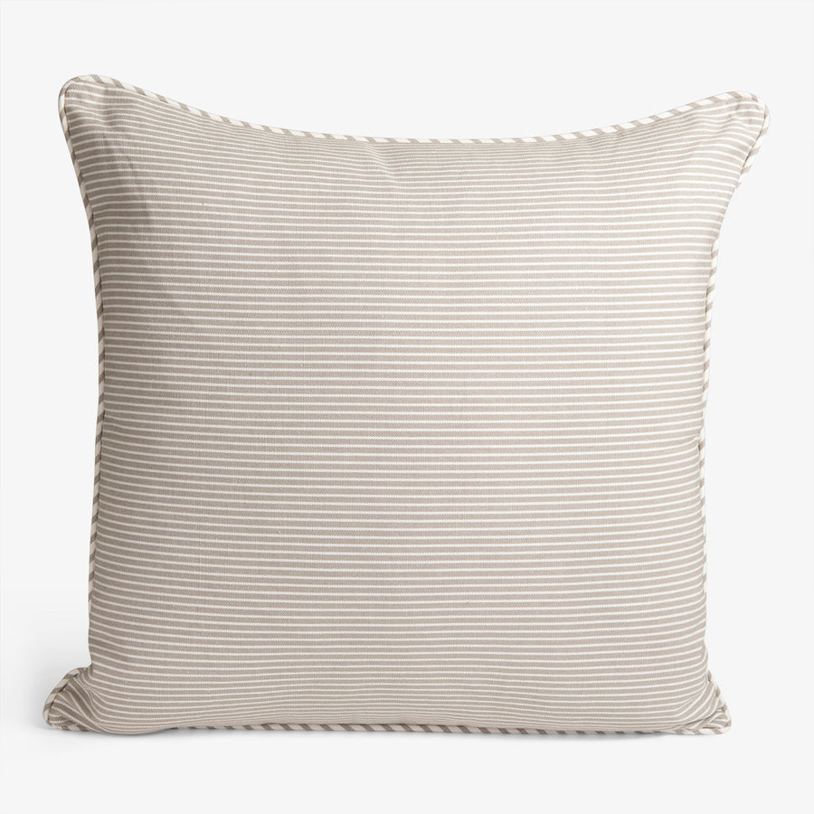 Pinstripe Cushion Beige 50 x 50cm