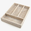 Rattan Cutlery Tray White