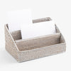 Rattan Letter Holder Organiser White