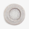 Rattan Placemat Recessed Mini White