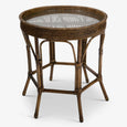 Rattan Raffles Lamp Table Brown