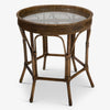 Rattan Raffles Lamp Table Brown