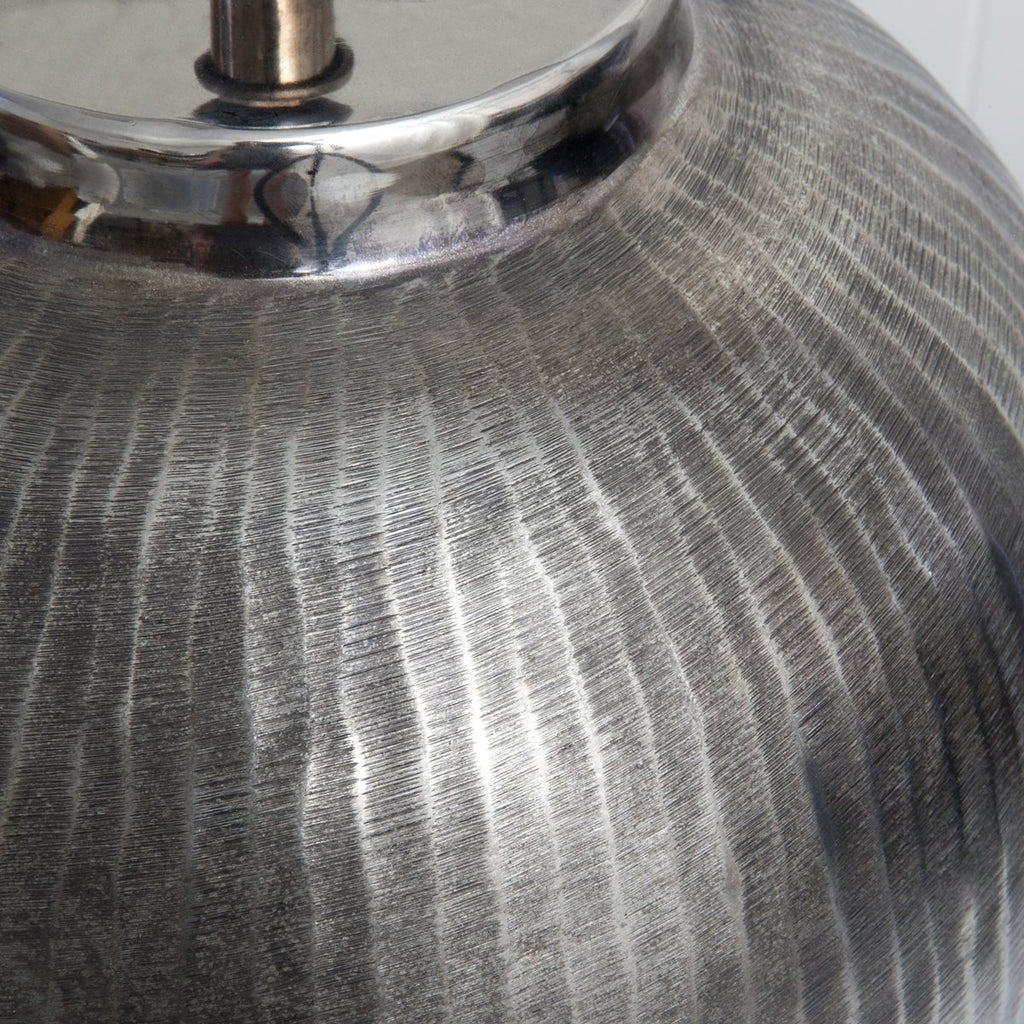 Round Silver Lamp