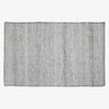 Smoke Grey and White Reversible Indoor Outdoor Rug