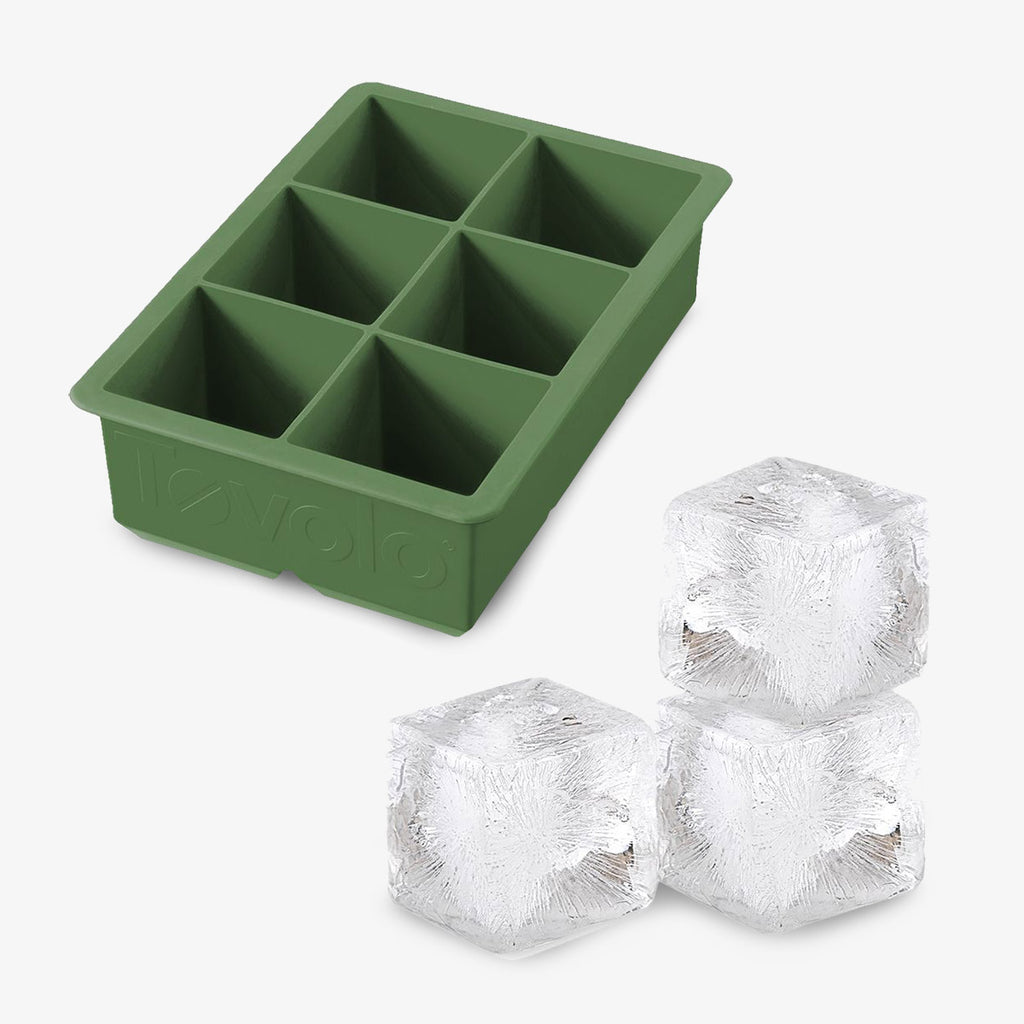 Tovolo King Cube Ice Tray Cubes Pesto