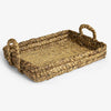 Water Hyacinth Tray With Handles Rectangular Small